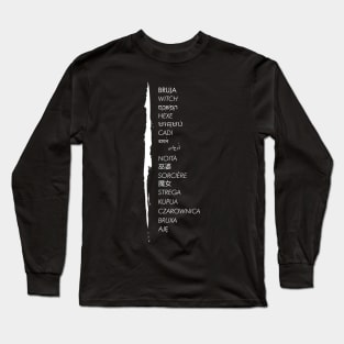 witch In multiple languages Long Sleeve T-Shirt